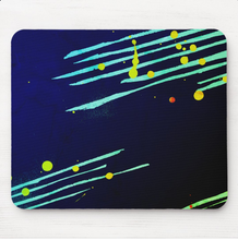 Load image into Gallery viewer, Midnight Bloom (Seafoam Green) Mousepad
